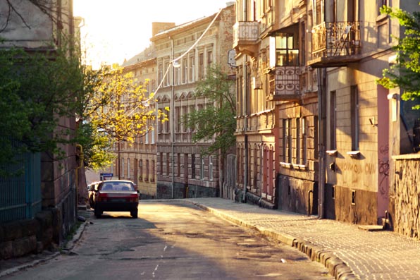 Old street in center of Lviv