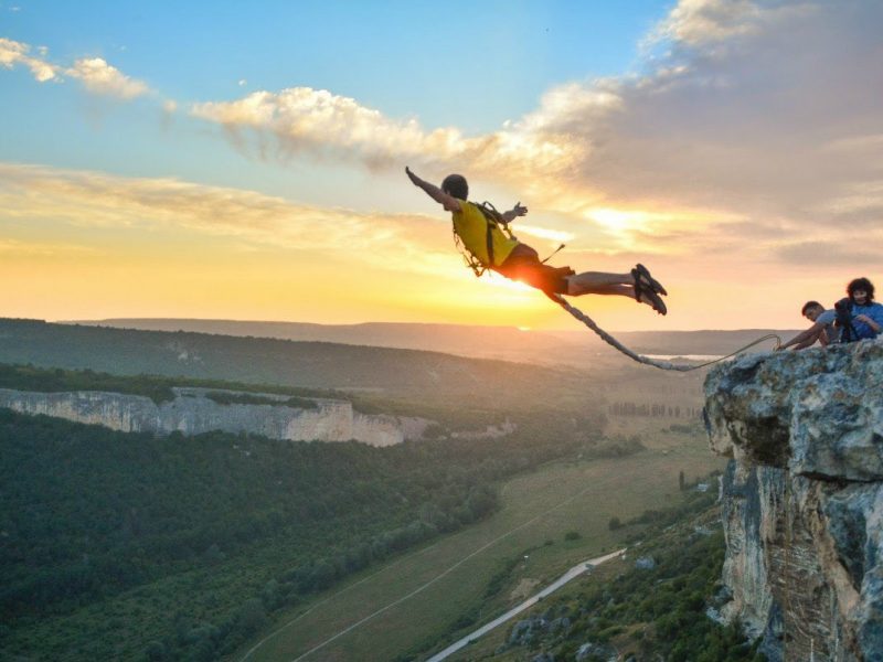 Jumping in Ukraine: Rope and bungee jumping